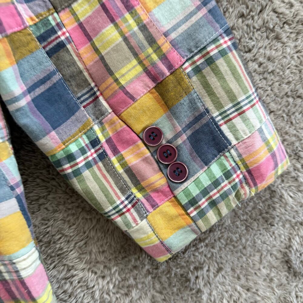 Chadwicks Madras Plaid Patchwork Blazer Jacket Wo… - image 5